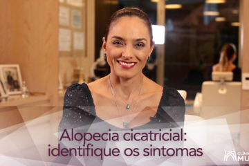 A alopecia cicatricial afeta as mulheres e pode iniciar pelas sobrancelhas.